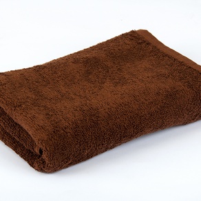 Однотонное махровое полотенце  Lotus  50*90 см (коричневое)