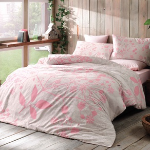 Постельное бельё Tac Bambu cotton Relax розовый (евро)